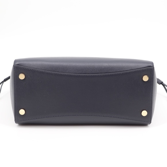 Michael Kors Voyager Leather Tote Shoulder Bag Admiral Blue Navy - Picture 11 of 16